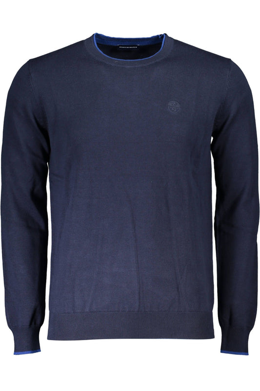 Blue Organic Cotton Men Sweater