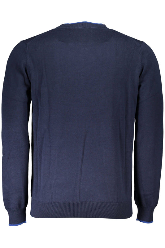 Blue Organic Cotton Men Sweater