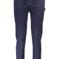 Blue Cotton Women Pant