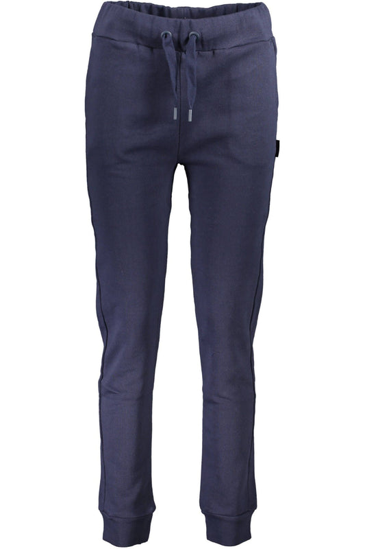 Blue Cotton Women Pant