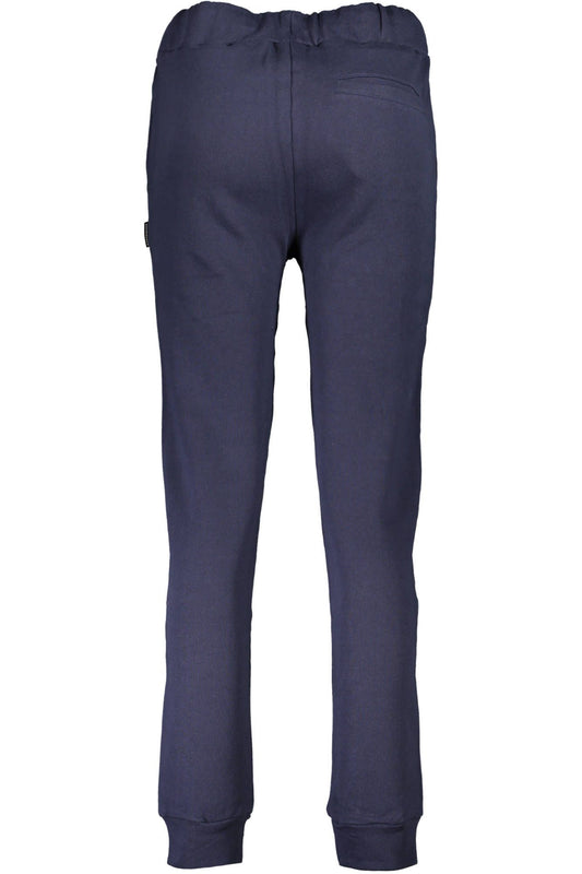 Blue Cotton Women Pant