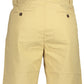 Beige Cotton Men Bermuda Shorts