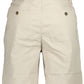 Beige Cotton Men Bermuda Shorts