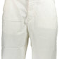 White Cotton Men Bermuda Shorts