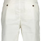 White Cotton Men Bermuda Shorts