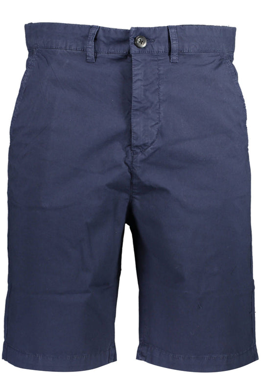 Blue Cotton Men Bermuda Short