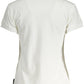 White Cotton Women Polo Shirt