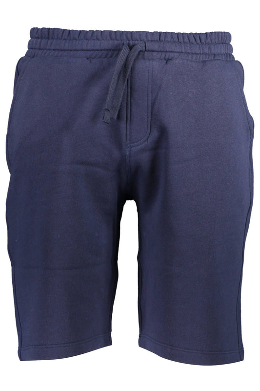 Blue Cotton Men Pants
