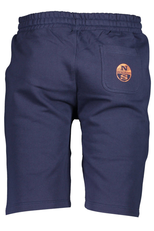 Blue Cotton Men Pants