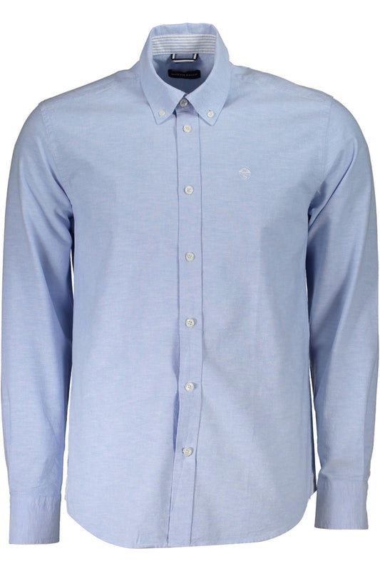 Light Blue Cotton Men Shirt