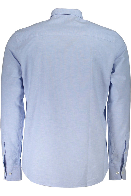 Light Blue Cotton Men Shirt