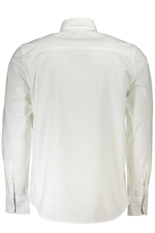 White Cotton Men Shirt