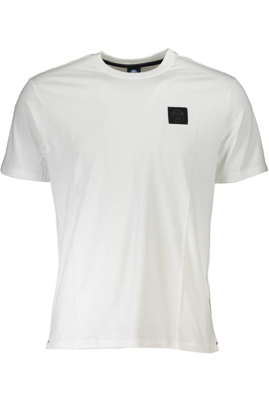 White Cotton Men T-Shirt