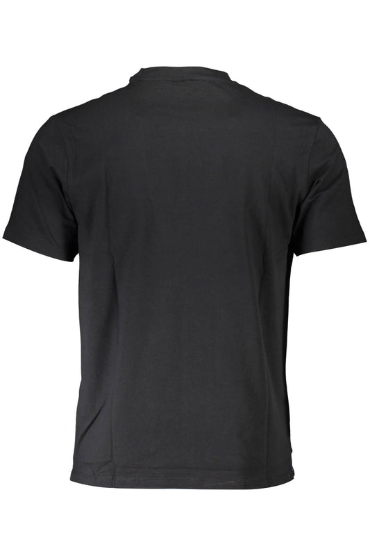 Black Cotton Men T-Shirt