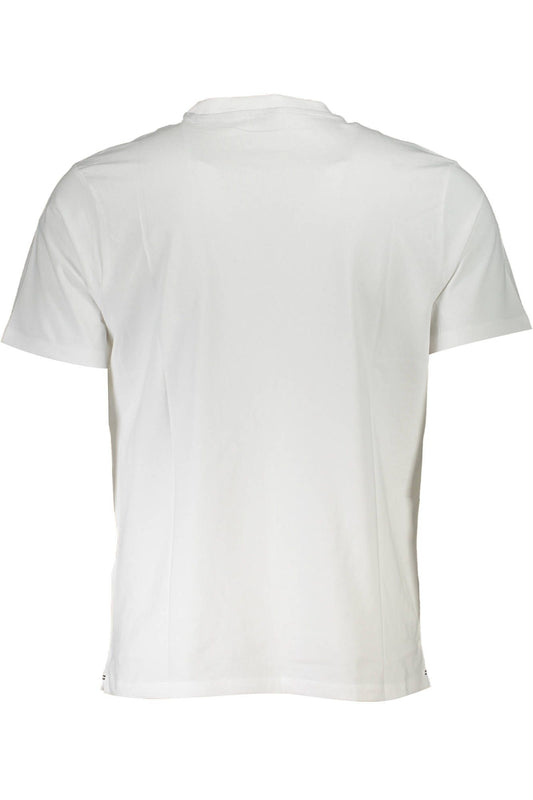 White Cotton Men T-Shirt