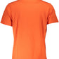 Orange Cotton Men T-Shirt