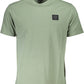 Green Cotton Men T-Shirt