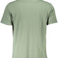 Green Cotton Men T-Shirt