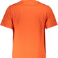 Orange Cotton Men T-Shirt