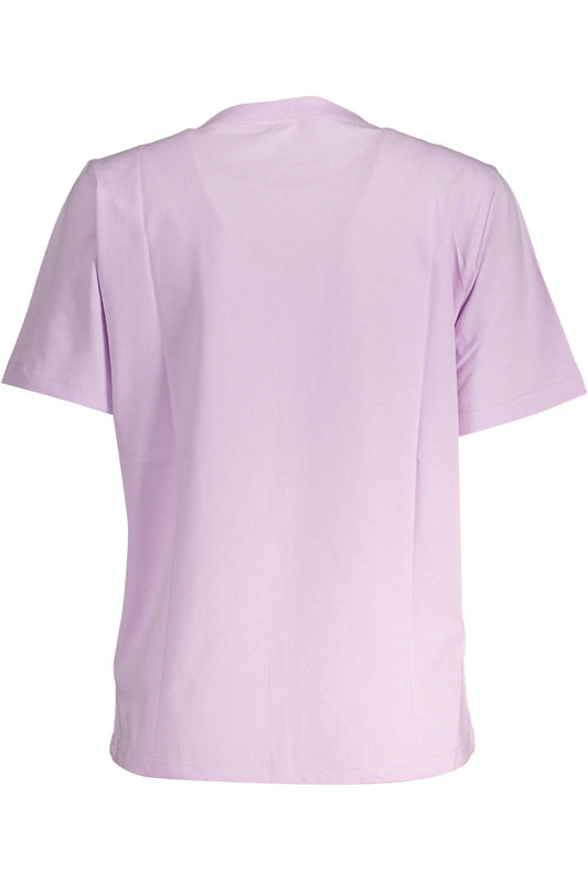 Pink Cotton Women T-Shirt