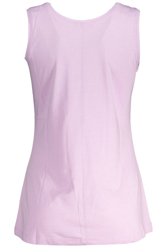 Pink Cotton Women Tank Top