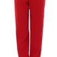 Chic Red Virgin Wool Dress Pants
