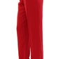Chic Red Virgin Wool Dress Pants