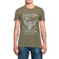 Green Crew Neck Cotton T-Shirt with Front Print