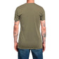 Green Crew Neck Cotton T-Shirt with Front Print