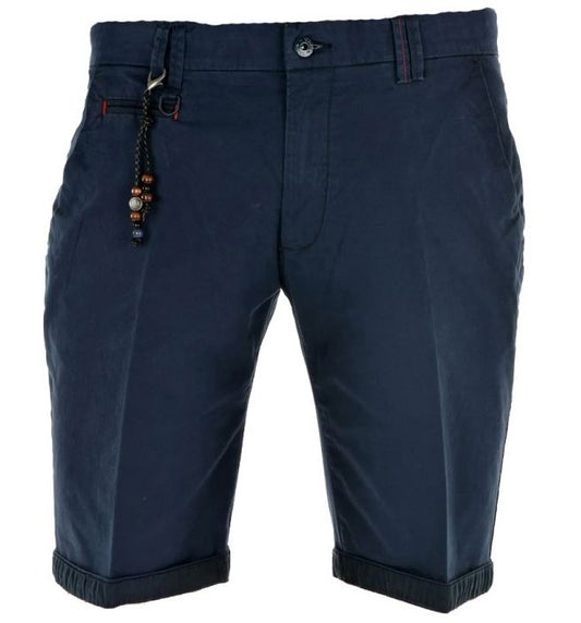 Blue Cotton Men Bermuda
