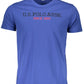Blue Cotton Men T-Shirt