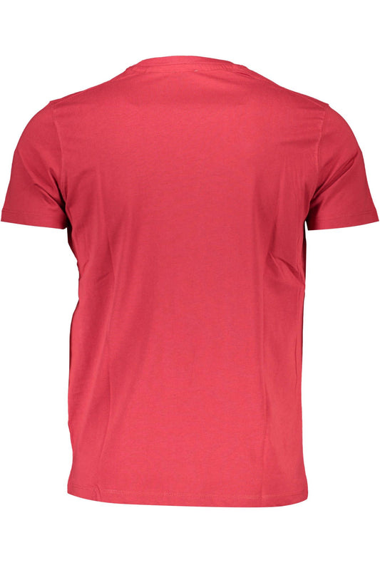 Red Cotton Men T-Shirt
