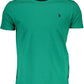 Green Cotton Men T-Shirt