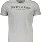 Gray Cotton Men T-Shirt