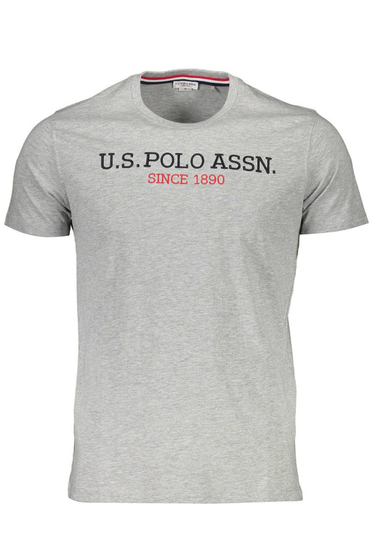Gray Cotton Men T-Shirt