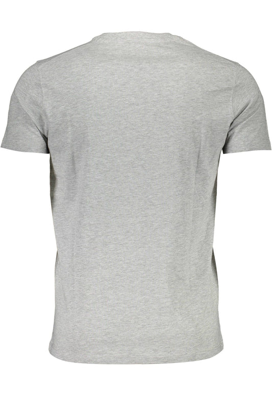 Gray Cotton Men T-Shirt