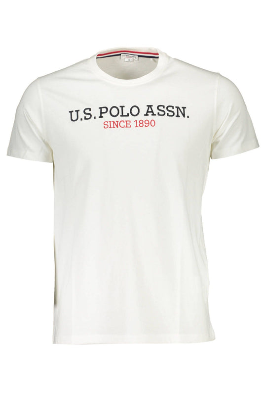 White Cotton Men T-Shirt
