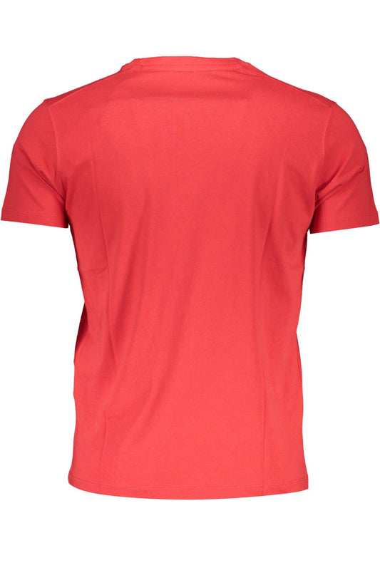 Red Cotton Men T-Shirt