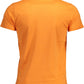 Orange Cotton Men T-Shirt