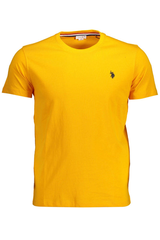 Orange Cotton Men T-Shirt