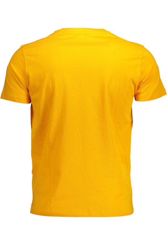 Orange Cotton Men T-Shirt