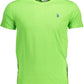 Green Cotton Men T-Shirt