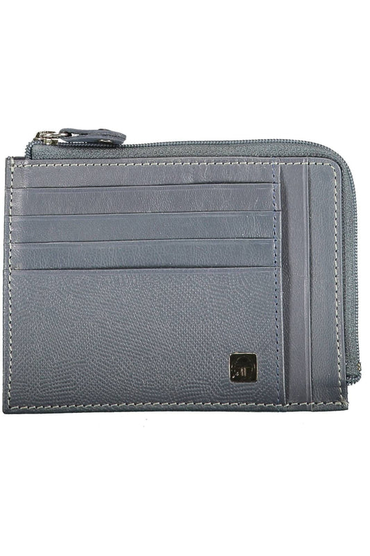 Blue Leather Men Wallet