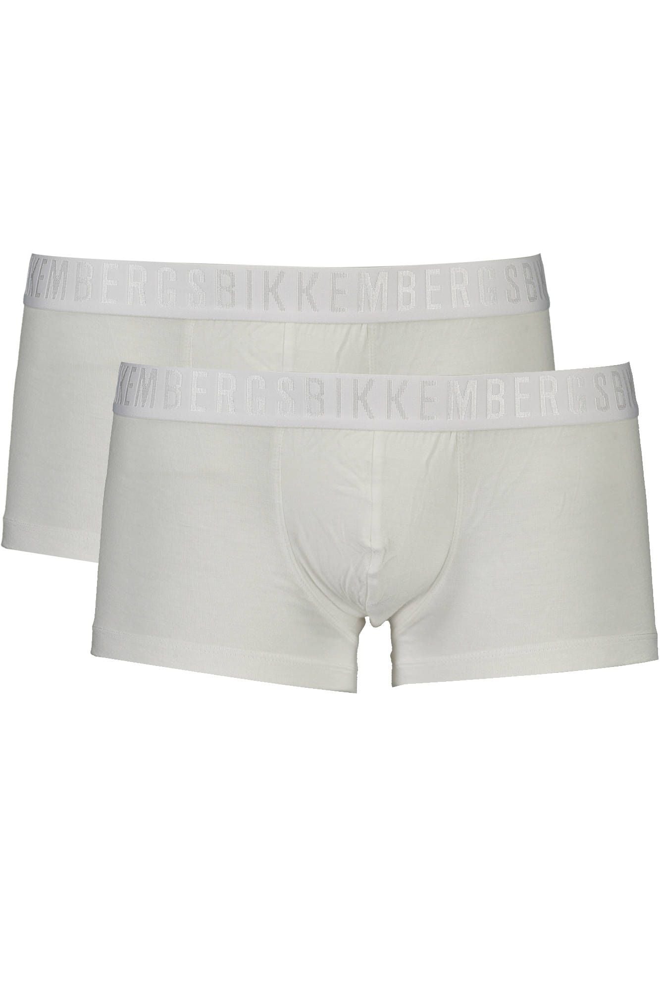 White Elastane Men Boxer