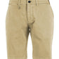 Beige Cotton Blend Bermuda Shorts