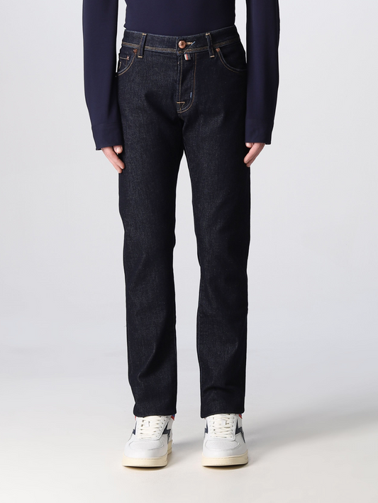 Blue Cotton Men Jean