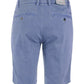 Chic Blue Cotton Bermuda Shorts
