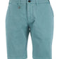 Chic Green Cotton Bermuda Shorts - Stretch Fit