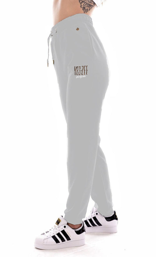 Gray Cotton Women Sweatpant