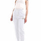 White Cotton Women Sweatpants
